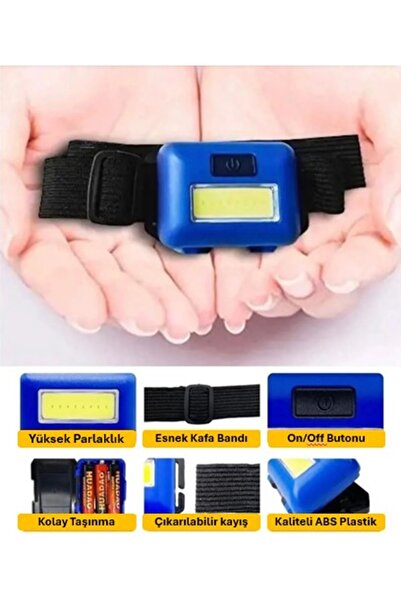 obrigado T-89 10 Watt Cob Ledli Mini Kafa Feneri Lambası