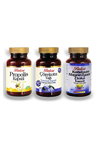 Balen Çörekotu Yağı  Kalsiyum Ve Magnezyum Çinko Propolis Kapsül