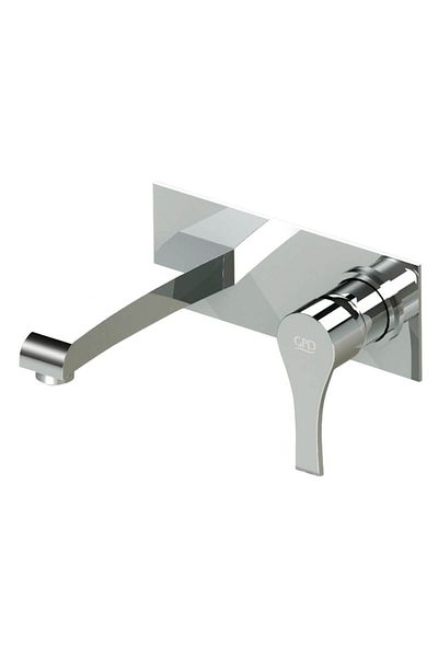 GPD Mda65 Atros Wall Built-in Sink Faucet Fixture (tsen817)