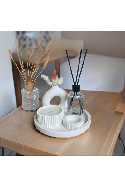 Havalı Tasarım Dekoratif Minyatür Halka Vazolu Standlı Fresh Soft Oda Kokusu ...