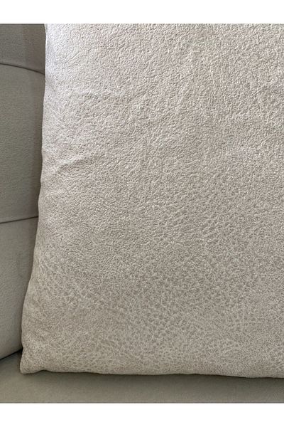 Parla Life Husă de pernă cu textura din piele intoarsa de culoare crem