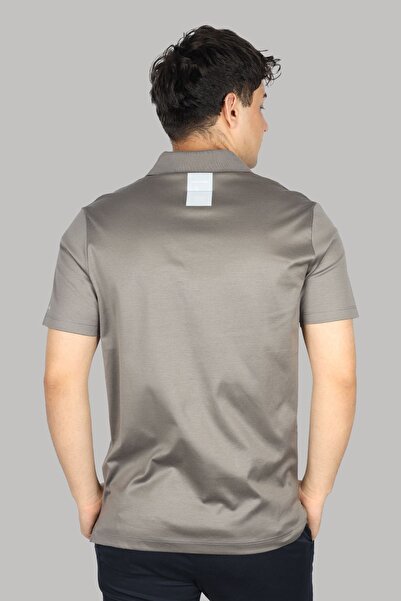 PAUL&SHARK Gray Polo Collar Men's T-Shirt - Cotton, Button Closure, Short Sleeve24411321-T02