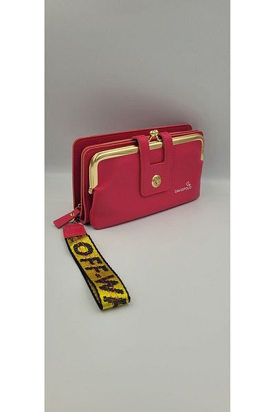 DAVİD POLO CÜZDAN Women's Large Size Pocket Multi-Compartment Stylish Hand Money Wallet