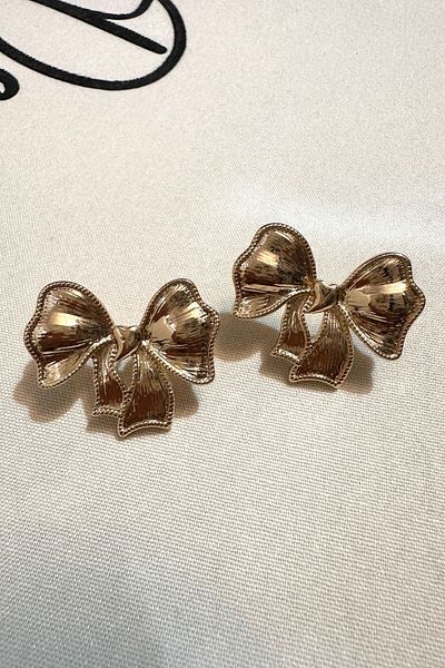 Okko Store Stone-Free Bow Earrings