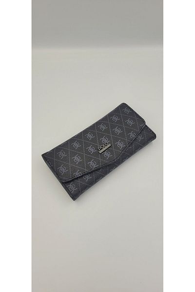 DAVID POLO Women's Quality Patterned Multi-Compartment Large Size Wallet with Mobile Phone Detail
