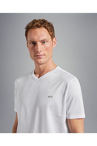 PAUL&SHARK Ανδρικό πλεκτό μπλουζάκι C.w. Βαμβάκι