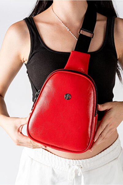 Kadın Kırmızı Günlük Bady Bag Çapraz Omuz Çantası