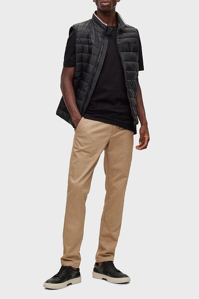 BOSS Waterproof Regular Fit Stand-up Collar Puffer Vest Men's Vest 50464300 001