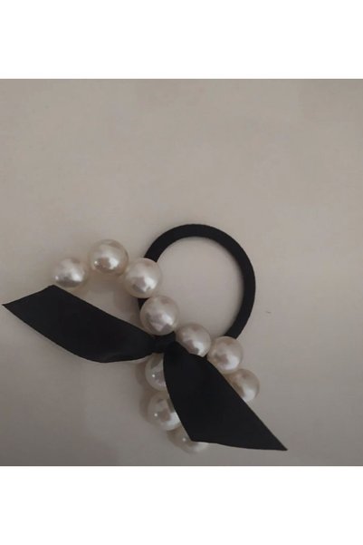 SmY Bag Vintage Small Elastic Pearl Buckle