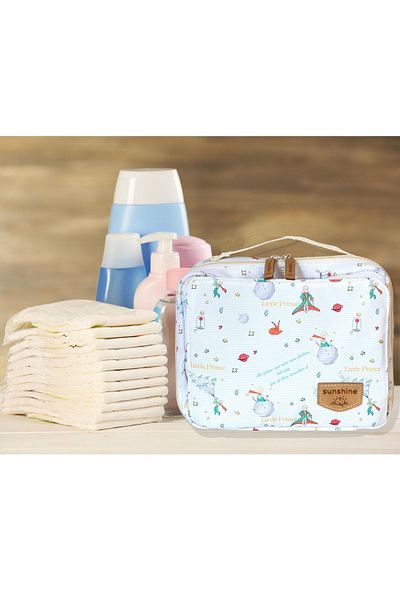 SUNSHINE Little Prince Patterned Baby Diaper Care Bag Baby Organizer