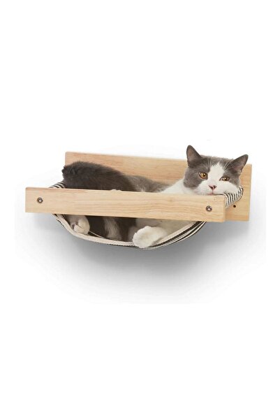 Aysem Wood Kedi Yuvası Kedi Yatağı Kedi Duvar Yatağı Kedi Hamağı