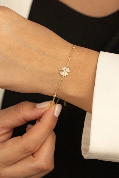 Çgk Çiğdem Gürel Kuyumculuk Yonca Dorikalı Altın Bileklik