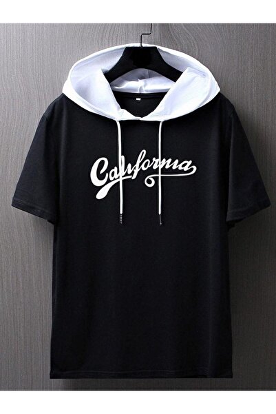 İmpavido تي شيرت بغطاء للرأس كبير الحجم من كاليفورنيا