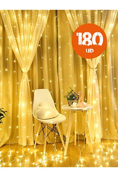 Tor Store Yılbaşı Nişan Kına Özel Günler Için 12 Saçaklı Led Perde Süsleme (1...