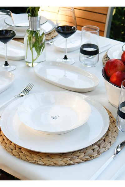 The Mia 6-piece Dinner Plate Set - Summertime 20 Cm Smr0014