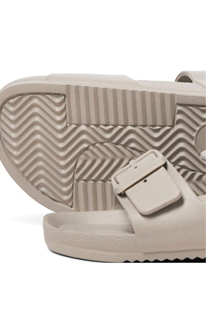 Jack & Jones Erkek Jfwcroxton Çift Bantlı Sandelet Terlik 12204004 Taş