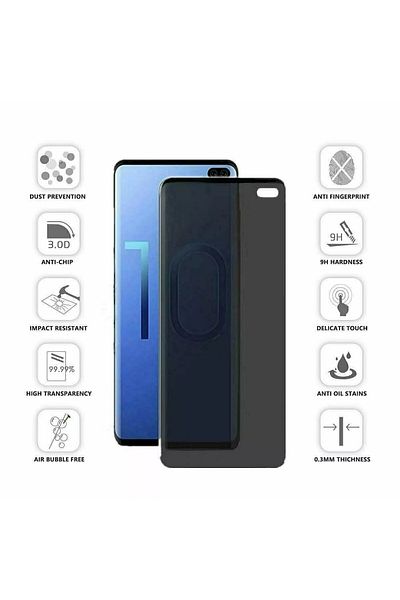 Fibaks Samsung Galaxy S10 Plus - Compatible Ceramic Matte Screen Protector, No Fingerprint