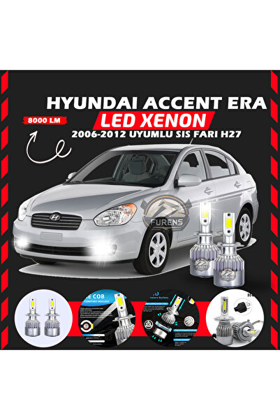 SHOOPLAA Hyundai Accent Era 2006-2012 Sis Farı Uyumlu Şimşek Etkili Led Xenon...
