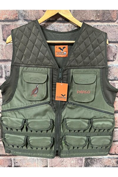 Dargo Nubuk Cordura XL Beden Haki Avcı Yeleği