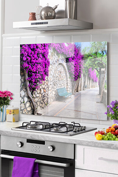 Onbiya Premium Kitchen Glass - Stove Back Protector Landscape