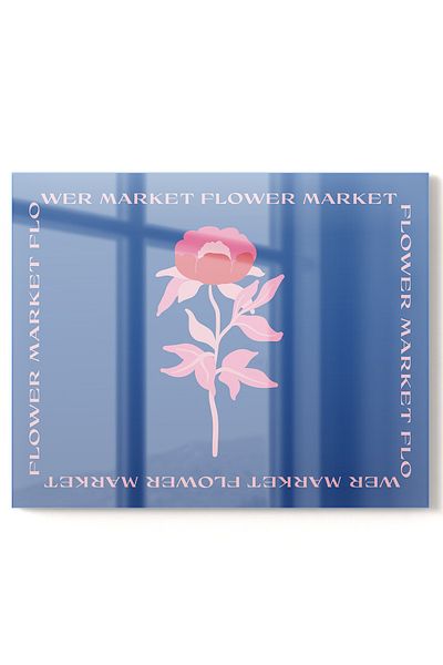 Onbiya Protector de sticlă pentru bucătărie Flower Premium