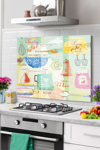 Onbiya Premium Kitchen Glass Stove Back Protector |   Kitchen Utensils