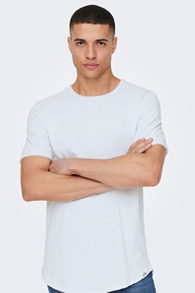 Only & Sons Ανδρικό μπλουζάκι Onsbenne Crew Neck 22017822 Α.μπλε