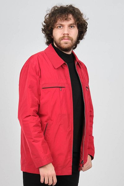 daynax Men's Seasonal Coat with Zipper Pocket 4925100 Red