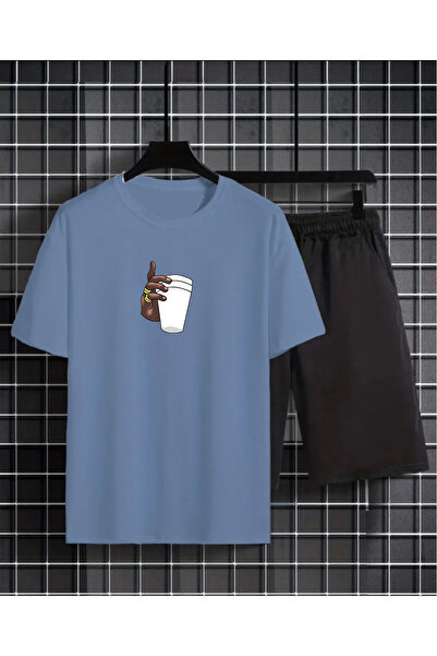 SILATU Šolja Štampano T-shirt i set kratkih hlača