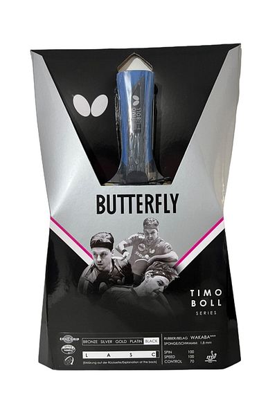 BUTTERFLY مضرب تنس الطاولة الأسود من تيمو بول