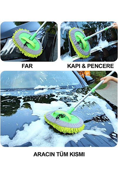 wentox Teleskopik Araba Yıkama Mopu