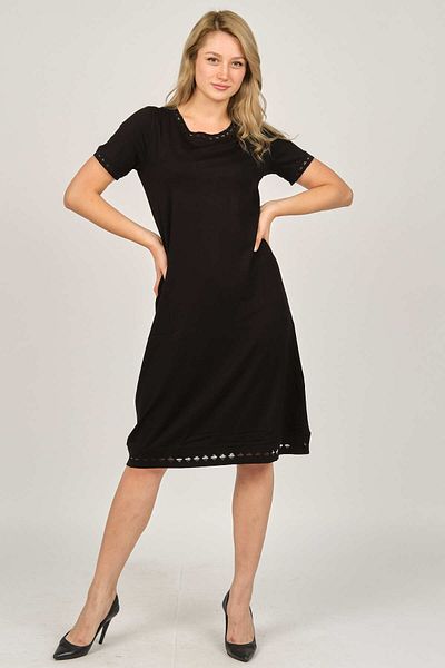 Sistas Γυναικείο Φόρεμα Midi Length 6695541 Μαύρο