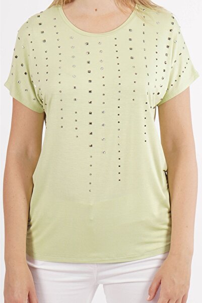 ELLA CAMELIA Жіноча блуза з каменем 501055 Лимон