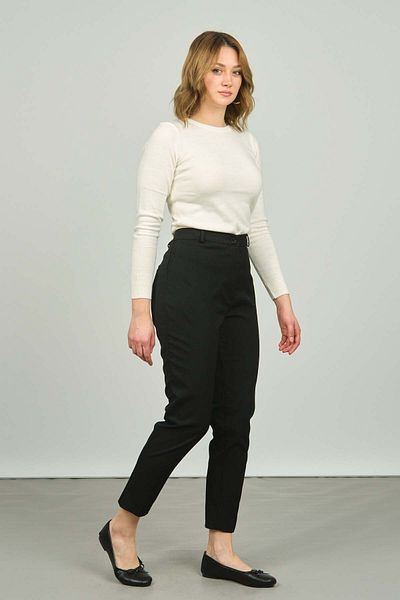 Buket Women's High Waist Trousers 1250 Black