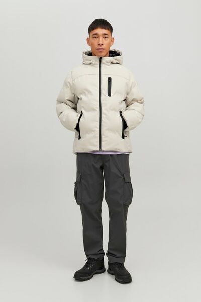 Jack & Jones Ανδρικό μπουφάν Jcoheat Puffer 2215507 Stone