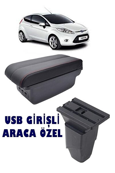 NKT GROUP Ford Fiesta 2009-2014 Usbli Vidasız Kol Dayama Kolçak