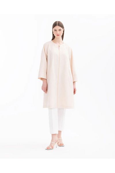SEÇİL Galaxi 4001 Beige - Μεγάλο μεγάλο μανίκι με φερμουάρ