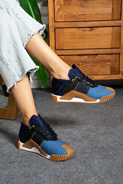 Seniorah Chulo Blue - Women's Denim Sneakers