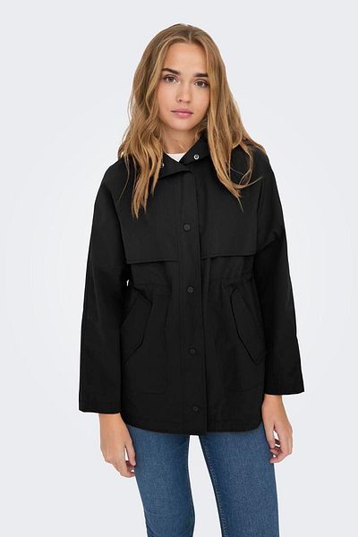 ONLY Women's Onlblue Hooded Seasonal Coat15308840 Black