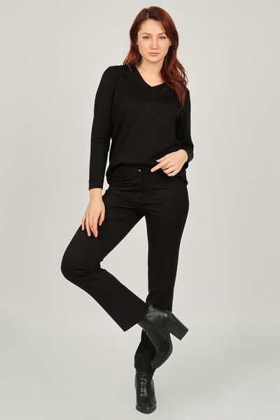 Gaide Ženske Sa likrom pantalone 4130059 crne