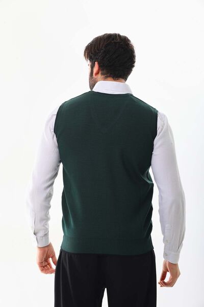 Pelikan Men's V-Neck Sweater 5610 Green