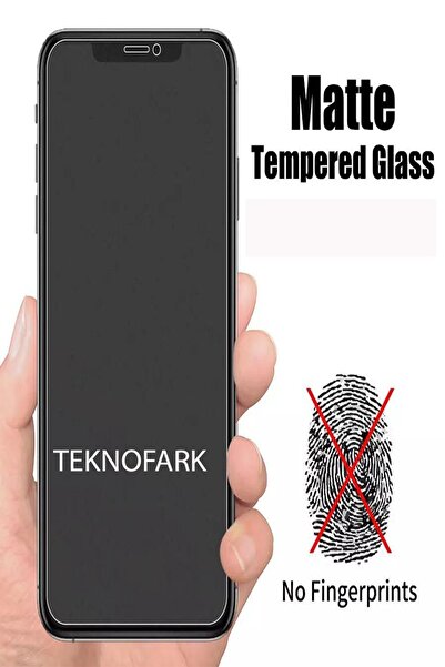 MCASERING Iphone 7 / 8 / Se 2020 Siyah Mat Ekran Seramik Tam Kaplayan Kırılma...