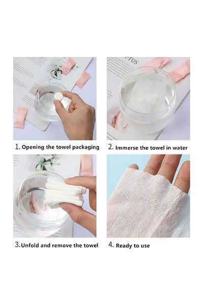 BEYZANA 20 Portable Tightened Wet Wipes Towels - for Travel