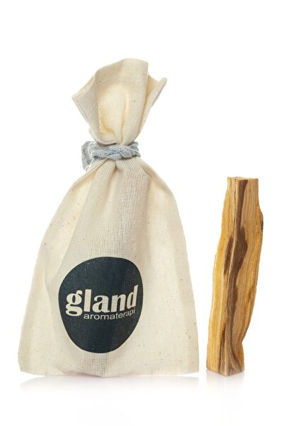 GLAND Aromaterapi 5 Adet Palo Santo Ağaç Tütsü, Keten Kese İçerisinde