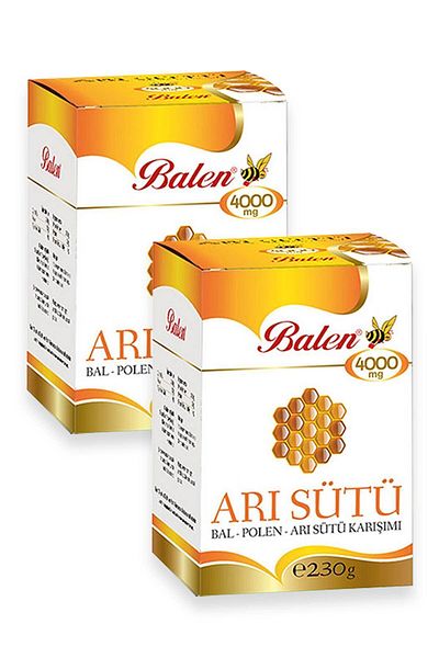 Balen Bee Milk Honey Pollen Children's Dose (4000 MG) 230 gr 2 Pieces