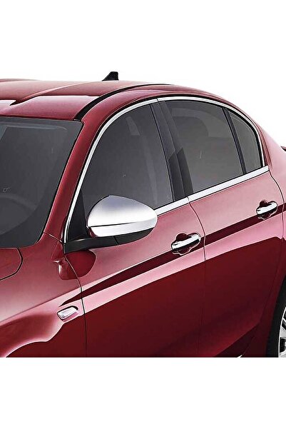 Kml34tuning55 Fiat Egea Sedan Krom Cam Çerçevesi 8 Parça 2015-2025 Krom Cam Ç...
