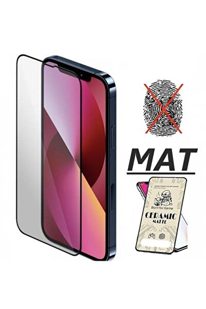 MCASERING Iphone 12 Mat Seramik Cam Nano Esnek Kırılmaz Full Tam Kaplayan Ekr...