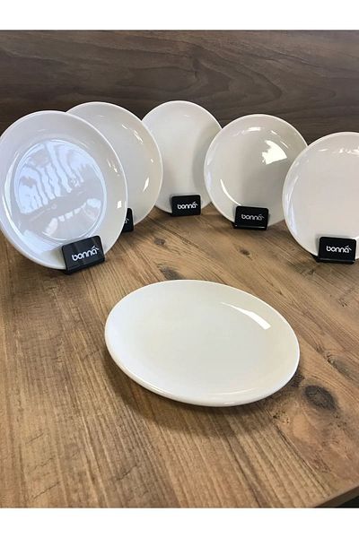 Bonna Porselen Premium Porcelain 6-Piece Dessert Plate 19 cm
