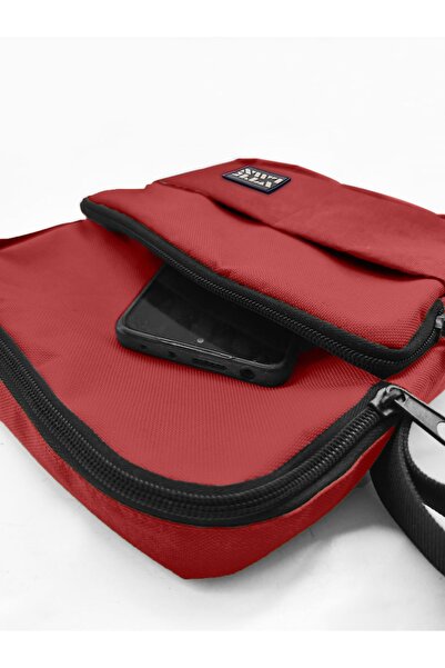 Vatkalimon Red 5 Compartment Adjustable Shoulder Bag - Waterproof, Crossbody Strap