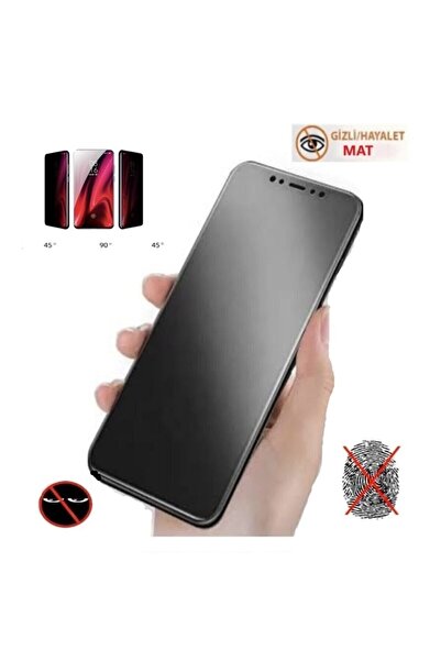 MCASERING Iphone 14 Mat Hayalet Gizli Privacy Tam Kaplayan Kırılmaz Cam Seram...